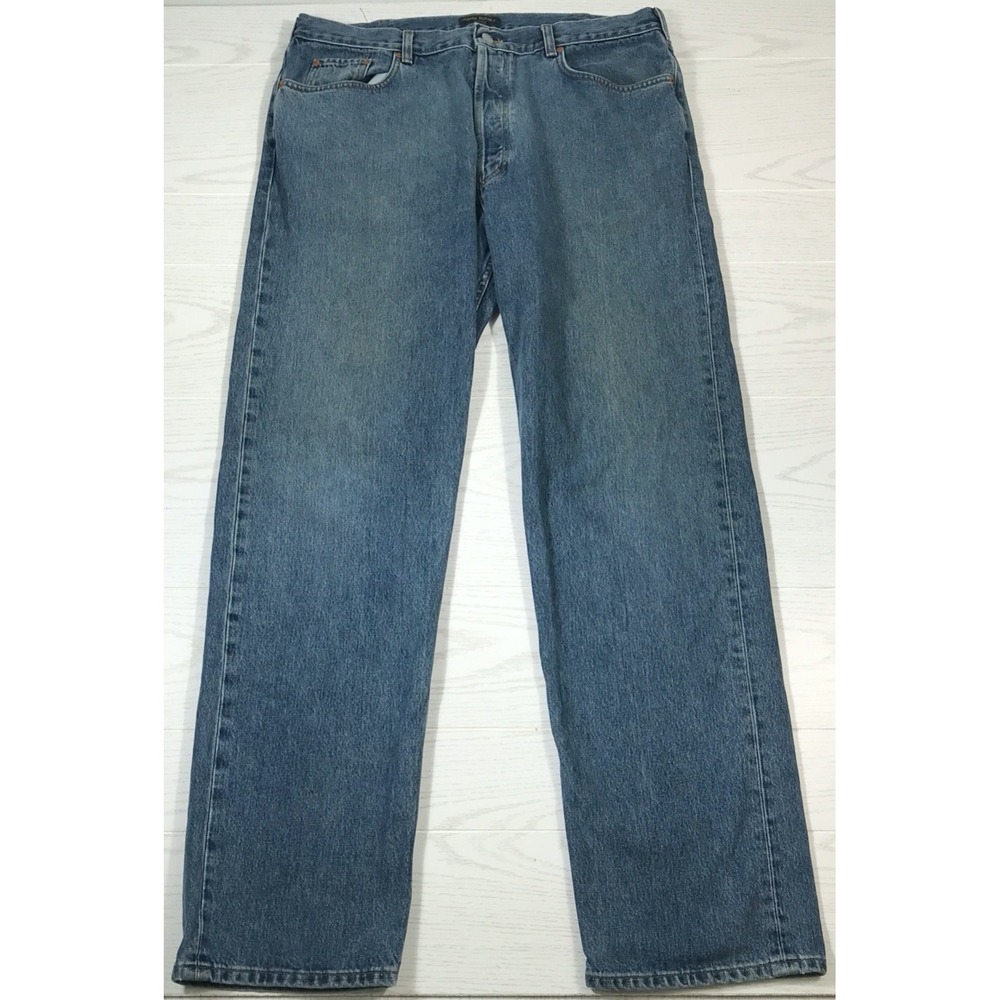 Vintage Banana Republic Jeans Men 38x34 Blue Button Fly Cotton High Rise Dad Y2K